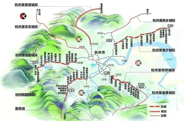 杭州到德清,安吉,诸暨正谋划城际铁路 杭海城际2020年